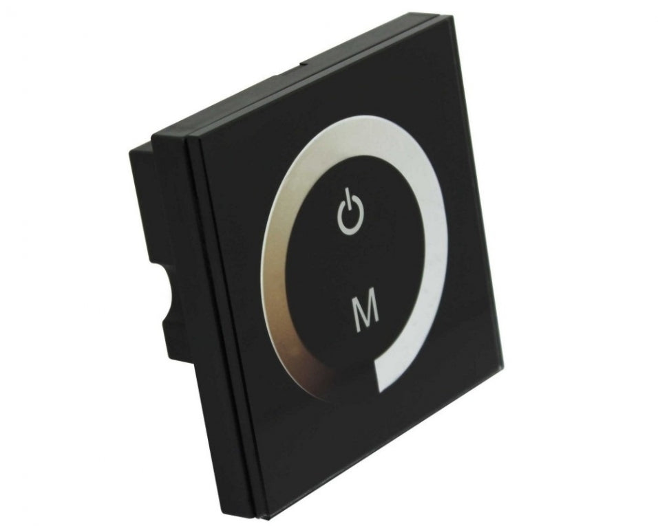 LED dimmer - wandbediening touch panel - zwart LED dimmer - wandbediening touch panel - zwart